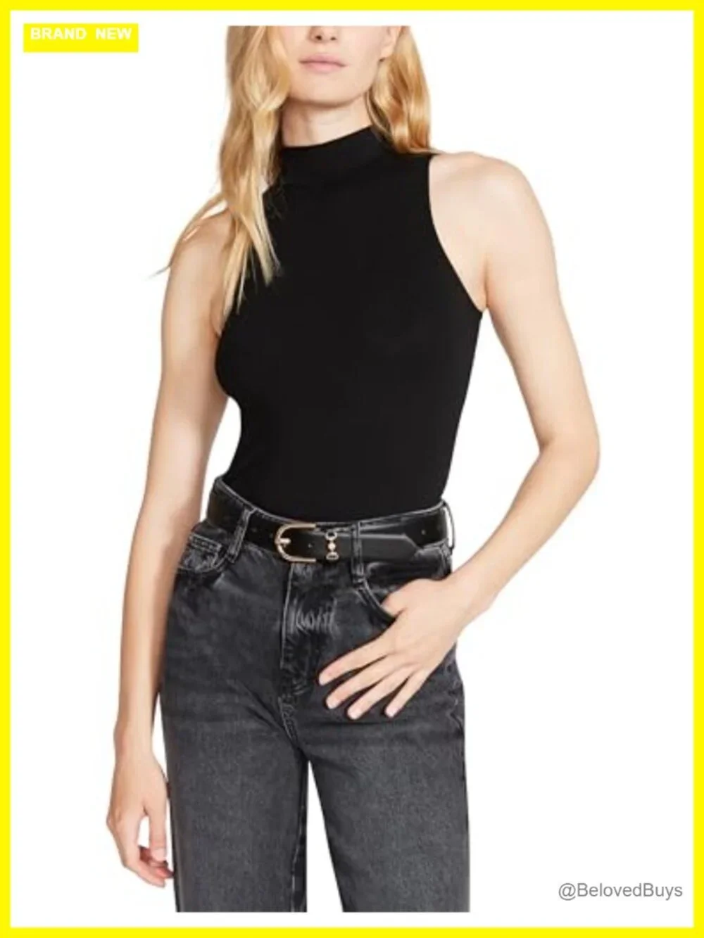 Women's Horsebit Pant Belt with Gold Hardware, Adjustable Fit